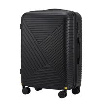   Keményfedeles gurulós bőrönd 360° kerekekkel fekete GB-01