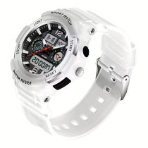   Női divatos quartz dupla kijelzős sport óra fehér GH238501-FEH