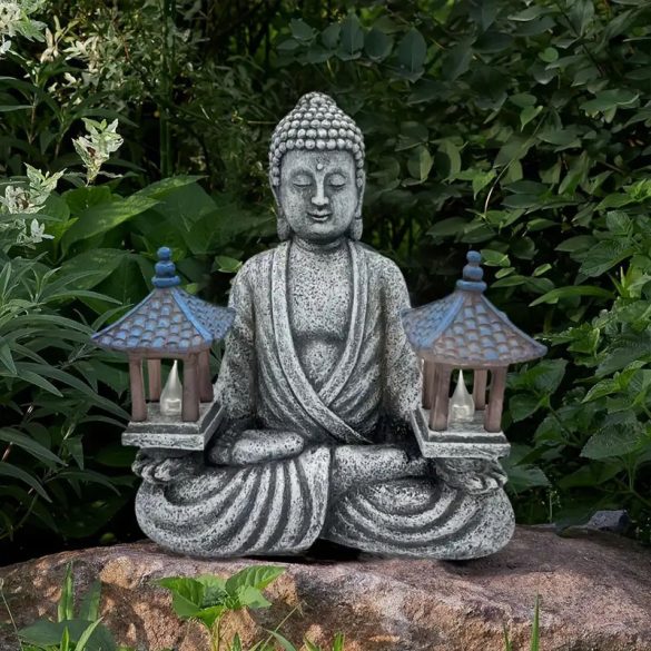 Buddha kerti szobor pagoda lámpás GN361992-P