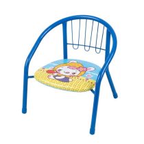 Kék fémvázas gyermekszék - nyuszis mintával GNY-01K