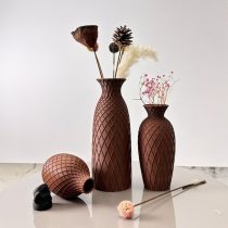 3 részes rombuszmintás dekor váza szett GP1906561-B