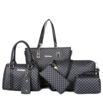 Elegáns 6 Darabos Női Táska Szett - Fekete GU6273535