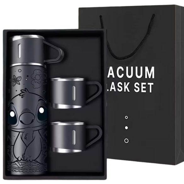 Stitch vákuum szigetelt termosz szett - rozsdamentes acél, 2 db bögre (Szürke) GY6394723S