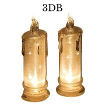 3 db Elemes Gyertyalámpa talpazattal HB4271351