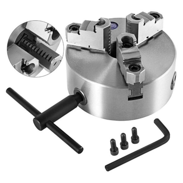 Sanou HB-6369 Önközpontosító Eszterga Tokmány K11-250, 250mm, 3 Pofás 