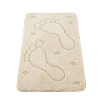   HİLAL Lábnyommintás Fürdőszobaszőnyeg Szett Világos Bézs Színben HF03