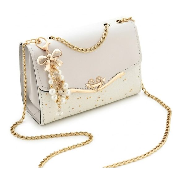 Női válltáska láncos pánttal - Bézs HF2434596-3