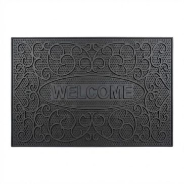   HİLAL Welcome Feliratos Gumi Lábtörlő Fekete Színben HL06