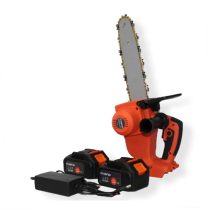   Haina HM-6792 Akkumulátoros Láncfűrész, 21V, 30cm, 2db Akkumulátorral, Akkumulátor Töltővel