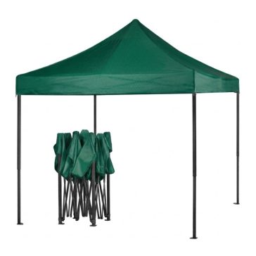 3 × 3 m összecsukható kerti pavilon – zöld HM-8003-Z