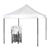   3 × 4,5 m összecsukható kerti pavilon – fehér HM-8005-F