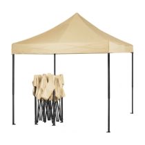   3 × 4,5 m összecsukható kerti pavilon – krémszínű HM-8005-KR