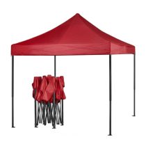 3 × 4,5 m összecsukható kerti pavilon – piros HM-8005-P