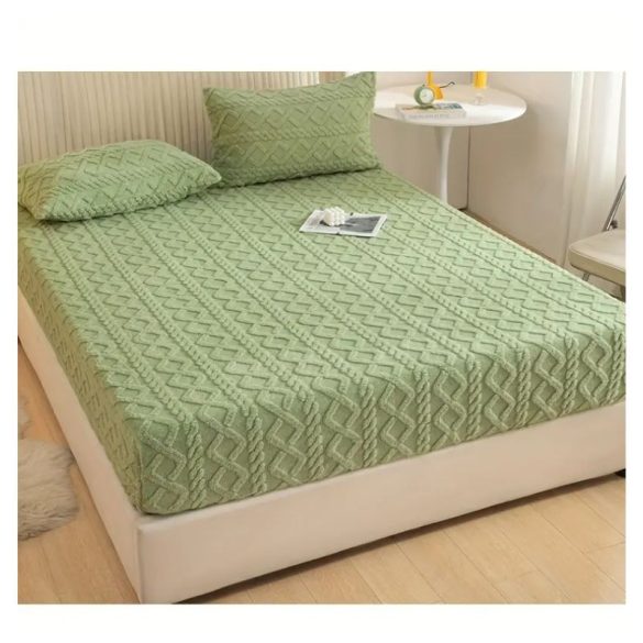 Ultra puha lepedő/matracvédő 180 x 200 cm zöld HM251626Z