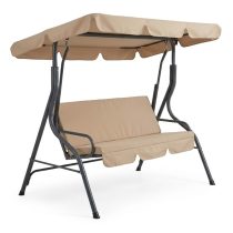 Kerti hintaágy napellenzővel, bézs HNT2