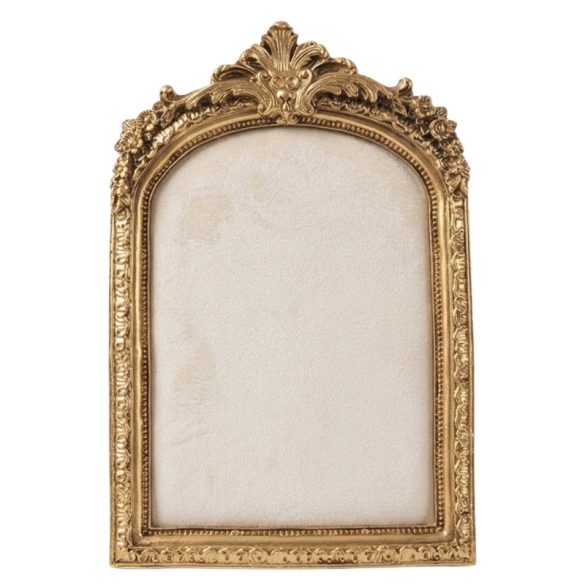 Arany színű vintage díszes fotókeret 12 x 19 cm HP4168793