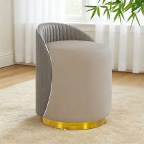 Elegáns kerek sminkszék szürke HQ4573313-SZ