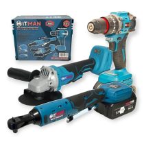   Hitman 3in1 Akkumulátoros Profi Szerszámkészlet – 88V HT-BBS-7433PRO