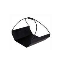   Hunor Fekete Fém Fatároló – Modern Tűzifatartó HUNOR-KIEG-002