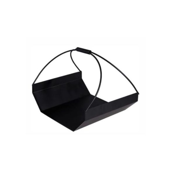 Hunor Fekete Fém Fatároló – Modern Tűzifatartó HUNOR-KIEG-002