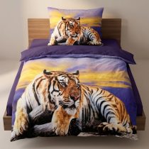   HOUSEWIFE 3D Tigris Mintás Ágyneműhuzat Garnitúra – 2 részes HW-2T