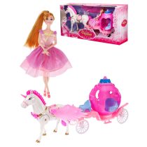 Ice Snow Pegasus játékbaba lóval és hintóvalICESNOW1