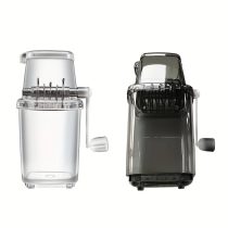   Hordozható kézi jégdaráló – átlátszó, többfunkciós kialakítás – otthoni használatra JA15426
