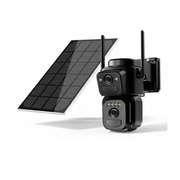 4K Dupla Lencsés PTZ WiFi Kamera – Napelemes JF2031100