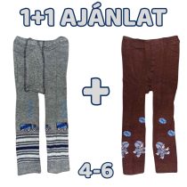 1+1 Mintás gyerek harisnyanadrág 4-6 éves korig JKM-3