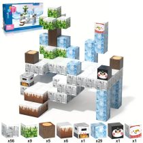 108 db Mágneses Építőkocka Készlet JN2822871-108