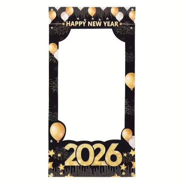 2026 Újévi Szelfi Keret Banner – 120x60 cm JR6755093