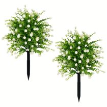 2 db leszúrható fehér művirág csokor 50 cm JW1514391