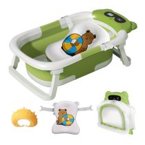   Hordozható összecsukható zöld kutyafürdő szett JX11424859