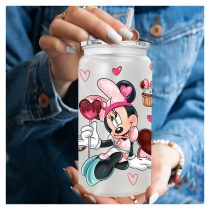 Minnie Mouse vizespalack szívószállal 500 ml  JX1337999