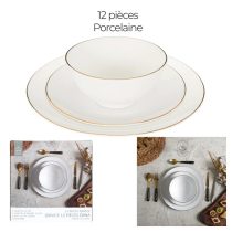 Erina 12 részes porcelán étkészlet KA0539