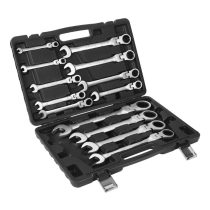   Kraft&Dele 13 részes Csuklós Racsnis Villáskulcs Készlet 8–32 mm CrV KD11305