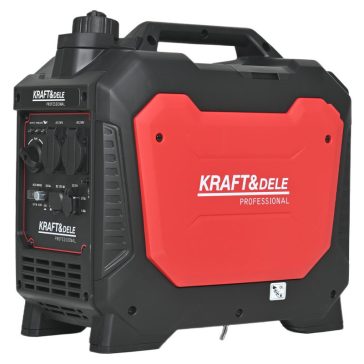   Kraft&Dele  Inverteres Generátor 2,5KW 230V 12V 8A USB KD3162