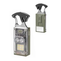   Vízálló LED elemlámpa kulcstartóval/csavarhúzóval/vágóval/kijelzővel D62 KE24-130