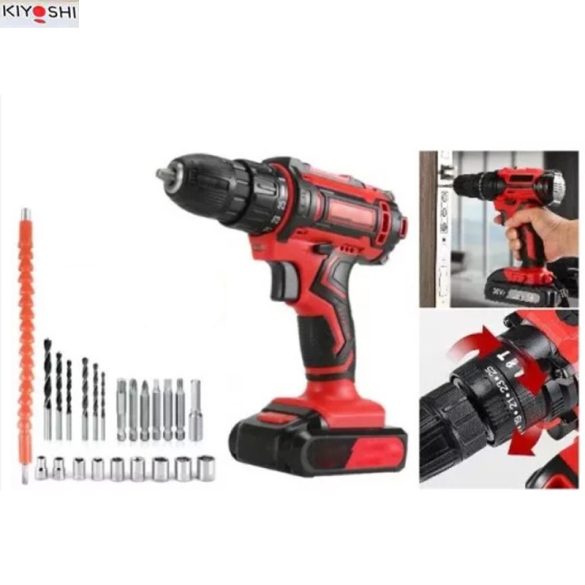 KIYOSHI akkus 48V  fúró-csavarozó kofferban 2 akksival KE24-435