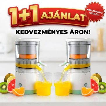   Kompakt Gyümölcsprés,gyümölcscentrifuga,USB töltés 1+1 AJÁNLAT KE25-155-2