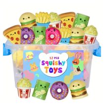   12 részes összenyomható játék gyorséttermi minták (T) KK447310