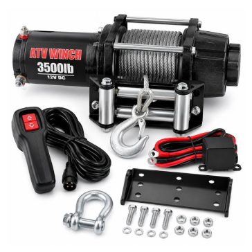   ATV csörlő 12 V, 3500 lb (1588 kg) elektromos csörlő KL26-1048