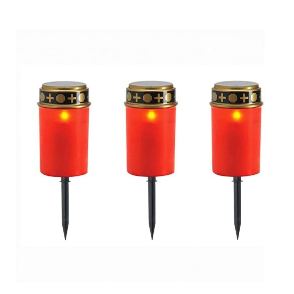 Napelemes mécses LED  3 db – KN3019632