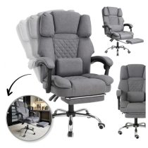   MASTER forgószék lábtartóval és masszázspárnával – szürke KO32SZ-N