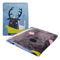 Plüss takaró rénszarvas KOC01