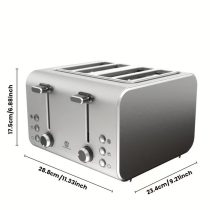   1600W 4-Szeletes Rozsdamentes Acél Kenyérpirító KP4779216