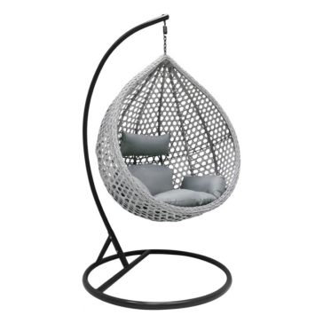 Cocoon függőfotel szürke párnákkal KR27