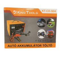 King Tools KT-CD-50A Autóakkumulátor töltő KT-CD-50A