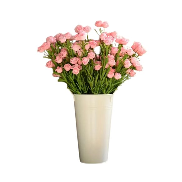 40 szálas műselyem rózsacsokor – rózsaszín – KT1129545