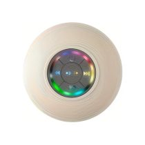   Mini LED fürdőszobai Bluetooth hangszóró tapadókoronggal - Fehér KT170645-2